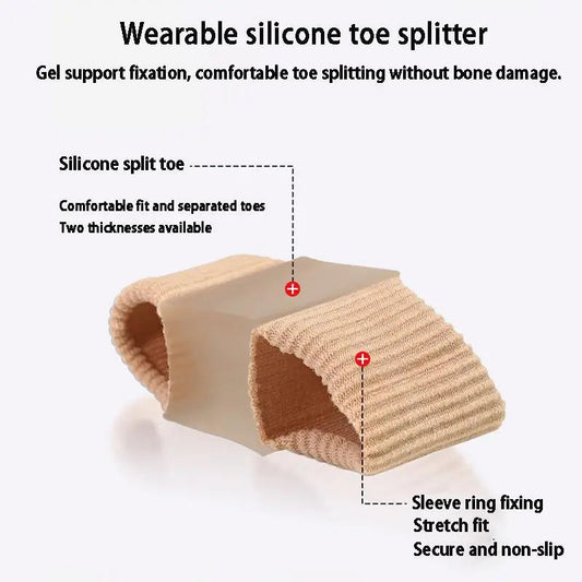 ToeSplit™ – Elastisch nylon en SEBS voor pijnverlichting en optimale voethouding [1 + 1 Gratis]