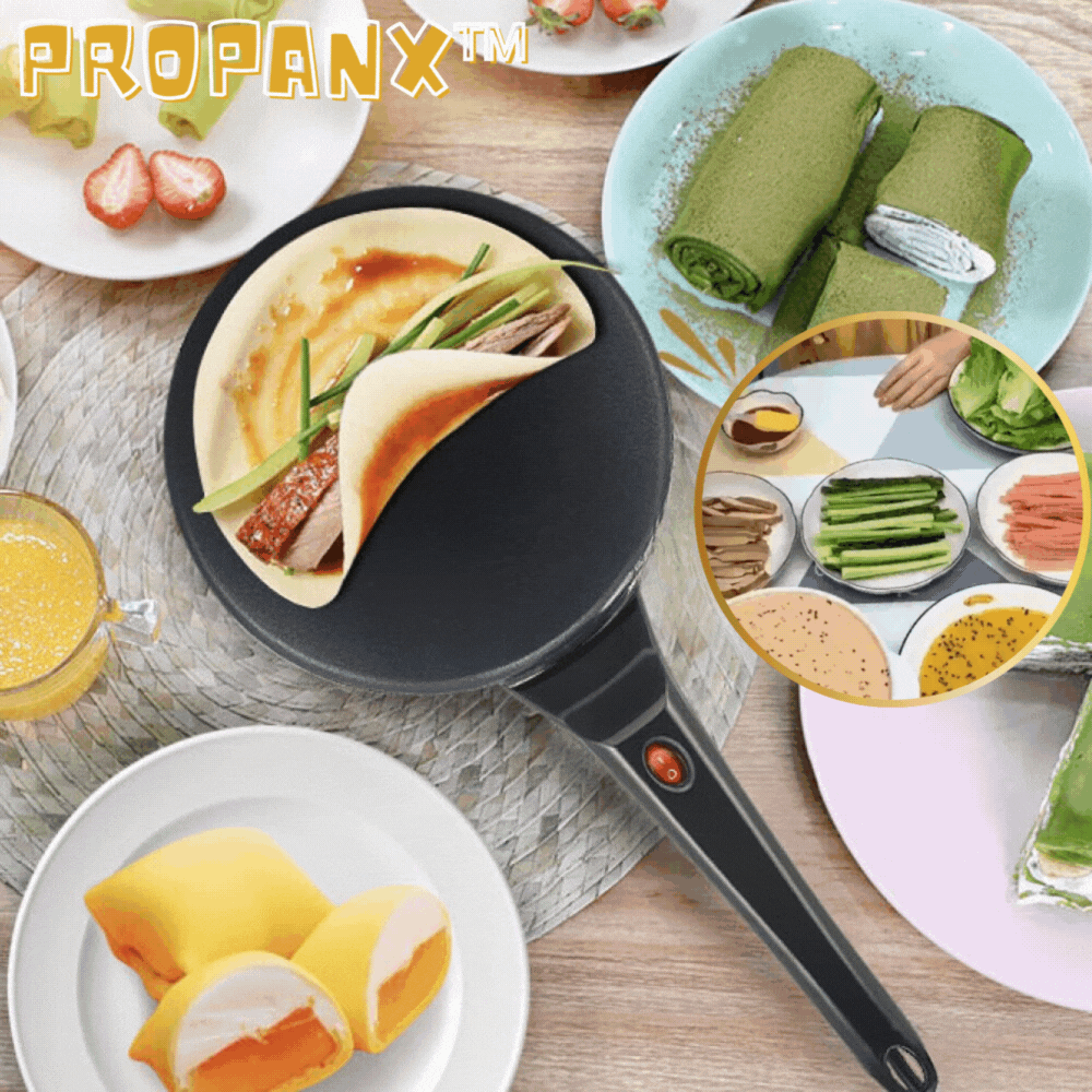 ProPanX – Elektrische Crêpe- en Pannenkoekenmaker met Antiaanbaklaag