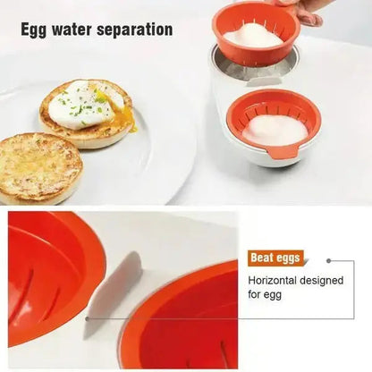 MicroEgg™ – Draagbare Eierkoker voor Gepocheerde Eieren in de Magnetron
