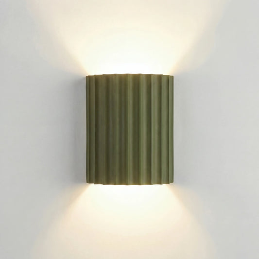 Geribbelde hars wandlamp in boho-stijl voor binnen