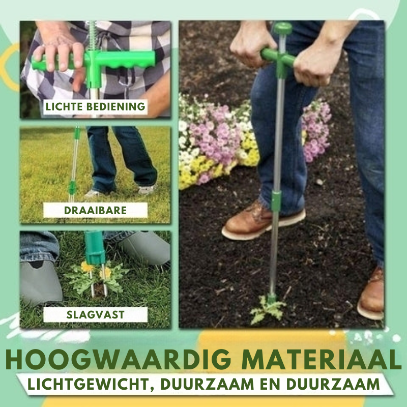 Root Digger™ – Ergonomische Plantwortelverwijderaar | Staand Onkruid Verwijderen