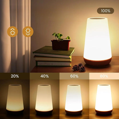 Draadloze LED Nachtlamp met RGB Kleurwisseling en Afstandsbediening