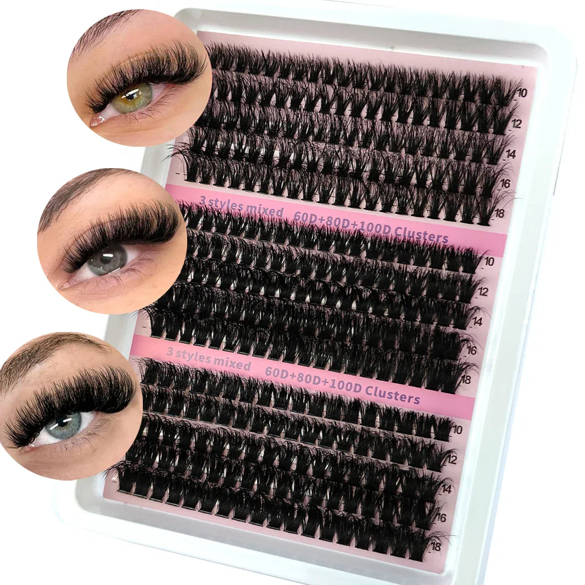 LashGlam™ – 5D-clusterwimpers voor een dramatische, volumineuze en glamoureuze look [50% Korting]