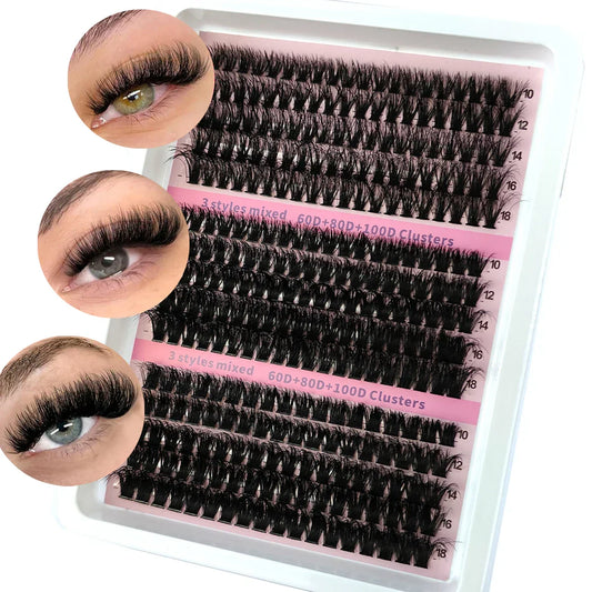 LashGlam™ – 5D-clusterwimpers voor een dramatische, volumineuze en glamoureuze look [50% Korting]