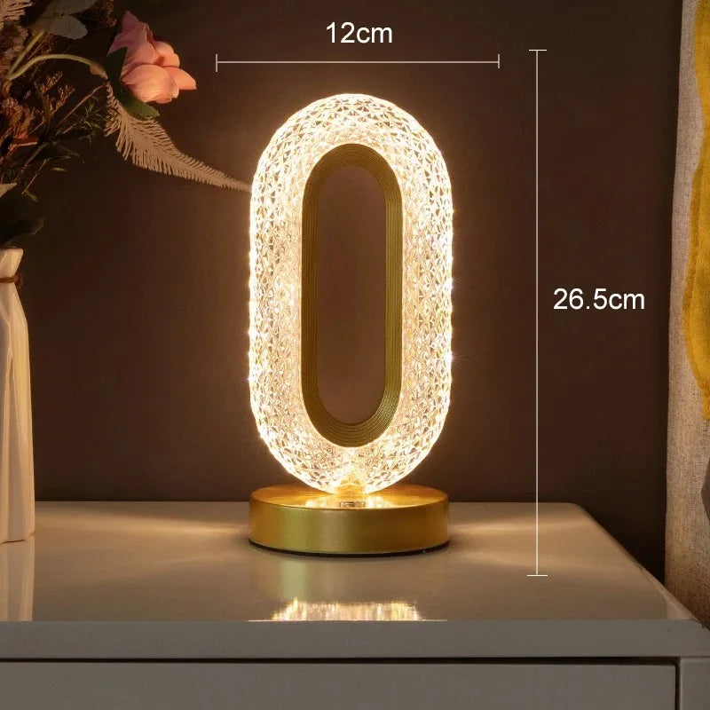 LED Nachtlampje dimbaar met touch-bediening en 3 lichtkleuren