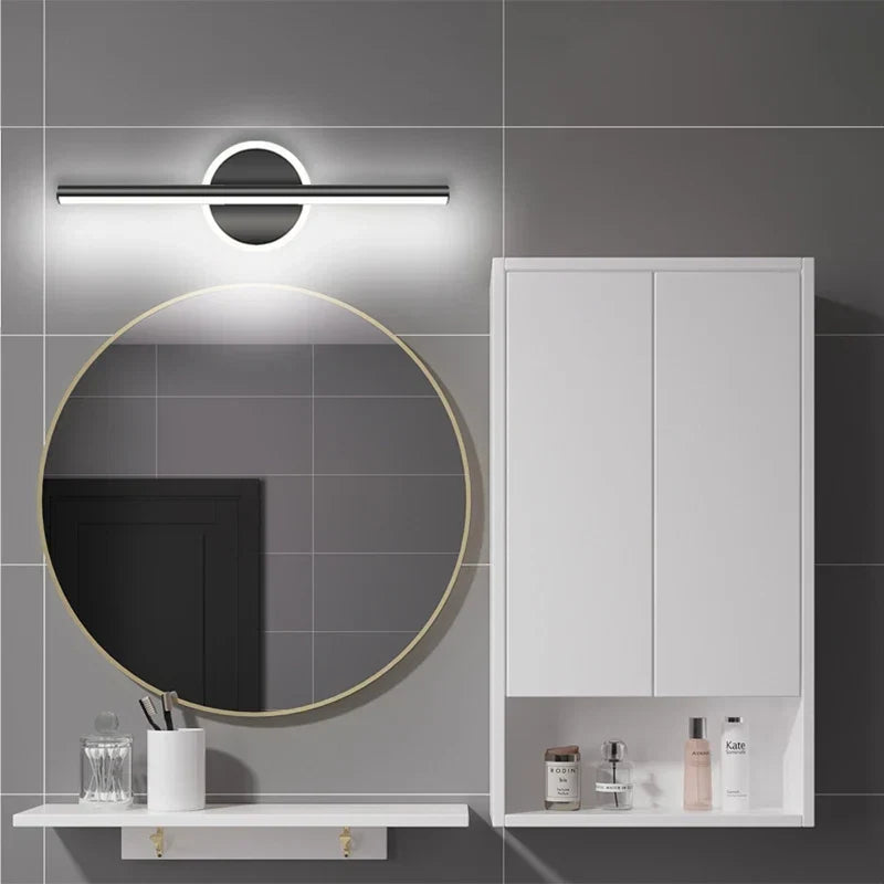 LED Wandlamp Zwart Goud – Spiegellamp 40/60/80 cm