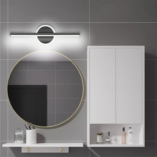 LED Wandlamp Zwart Goud – Spiegellamp 40/60/80 cm