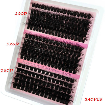 LashGlam™ – 5D-clusterwimpers voor een dramatische, volumineuze en glamoureuze look [50% Korting]