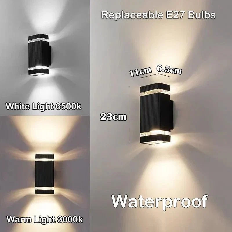 LED Buitenwandlamp met Up & Down Effect – IP65 waterdicht