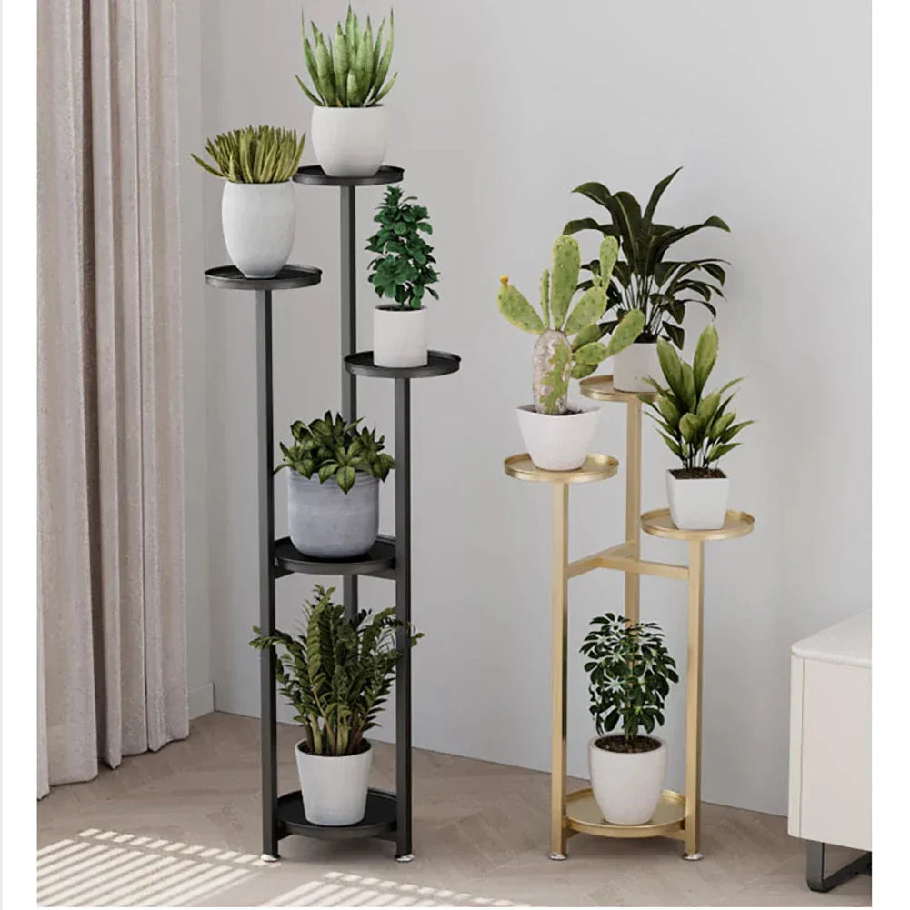 Plantenrek meerlaags met ronde planken – 3 hoogtes beschikbaar