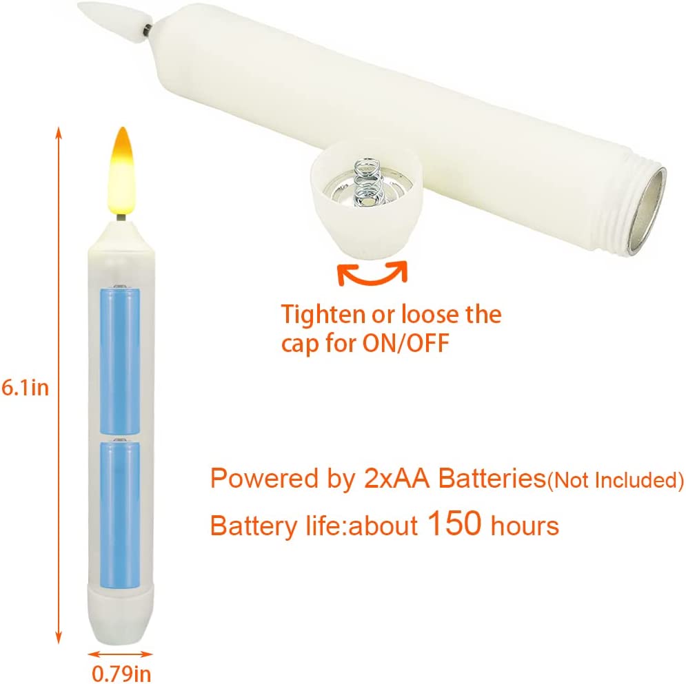 LED Kaarsen Vlammloos Batterijbediend 12-delige Set met Afstandsbediening en Timer