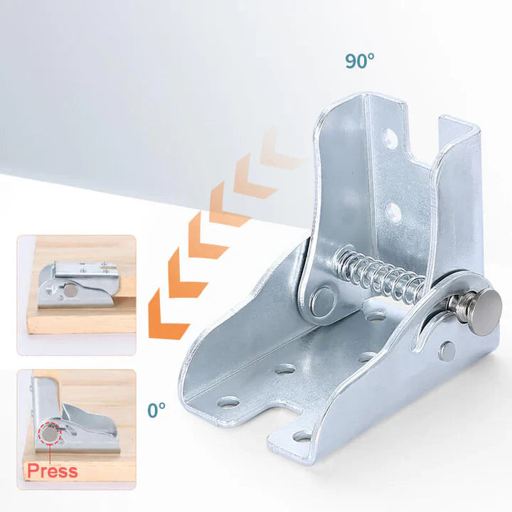 1 + 1 Gratis | FoldHinge™ Quick Install 90° Zelfvouwende Sluiting [Laatste dag korting]