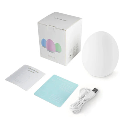 Nachtlampje voor kinderen met RGB, warmwit en touch-bediening
