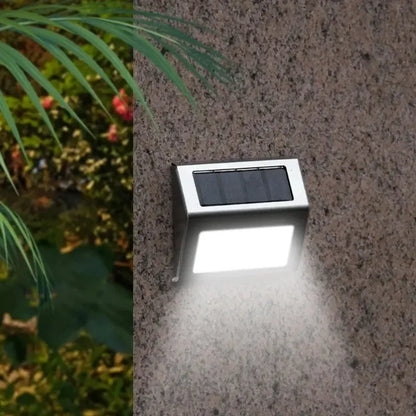 Zonne-energie trapverlichting roestvrij staal – Draadloze LED-buitenverlichting