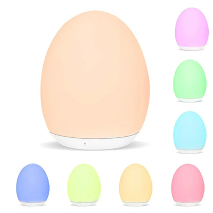 Nachtlampje voor kinderen met RGB, warmwit en touch-bediening