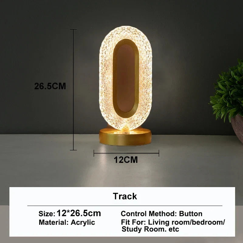 LED Nachtlampje dimbaar met touch-bediening en 3 lichtkleuren
