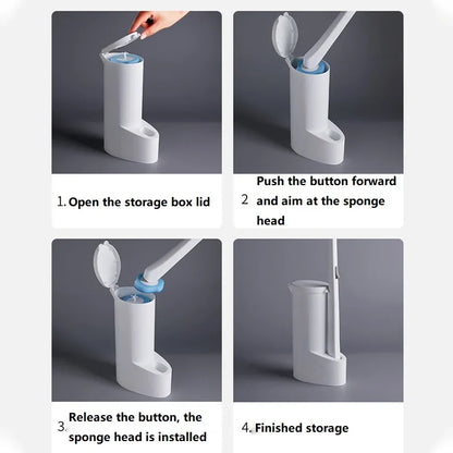 CleanSwipe™ – Wegwerp-toiletborstel met reinigingsvloeistof, WC-accessoire voor de badkamer (24 pads inbegrepen) [50% korting]