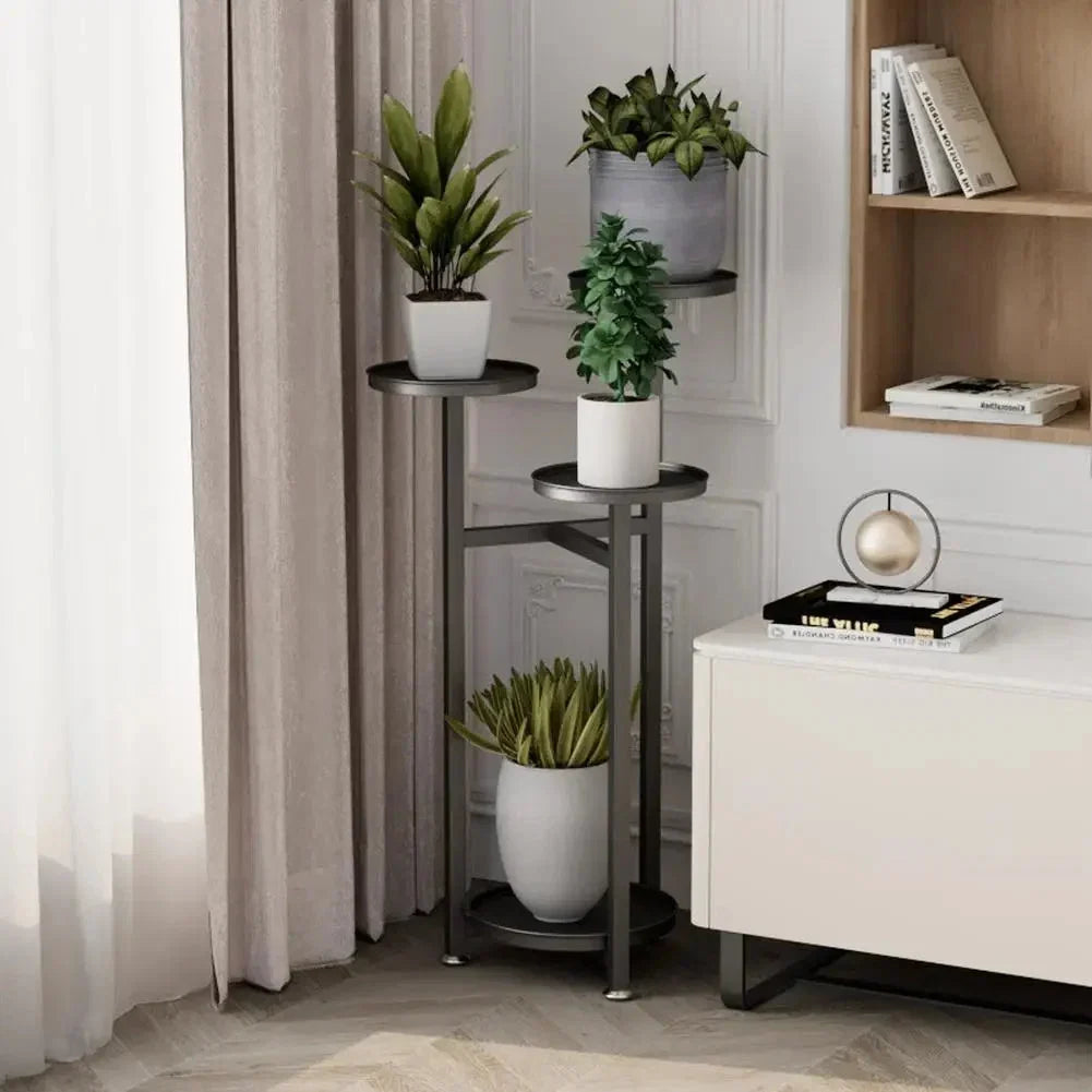 Plantenrek meerlaags met ronde planken – 3 hoogtes beschikbaar