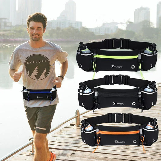 HydroRun™ – Hardloopriem met 2 flessen en praktische extra opbergruimte [50% Korting]