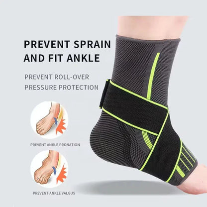 AnkleGuard™ Enkelbrace – Verstelbare Ondersteuning & Bescherming [1+1 Gratis]