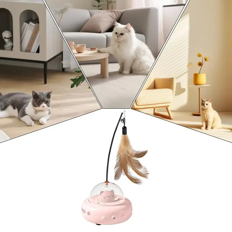 CatLaunch™ – Interactief Kattenspeelgoed met LED & Automatische Beweging