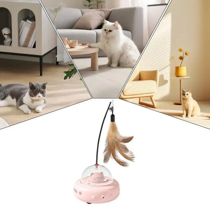 CatLaunch™ – Interactief Kattenspeelgoed met LED & Automatische Beweging