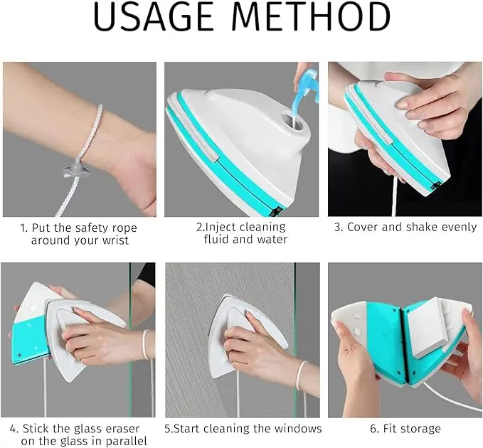 MagniClean™ – Magnetische Raamreiniger voor Beide Zijden Tegelijk