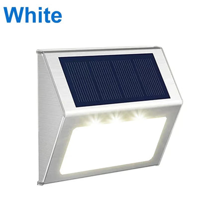 Zonne-energie trapverlichting roestvrij staal – Draadloze LED-buitenverlichting