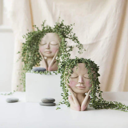 GardenOase™ – Succulenten Gezichtsplanter | Decoratieve Tuindecoratie