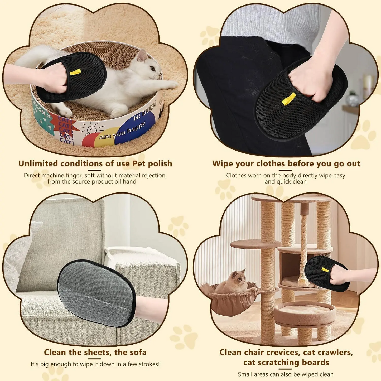 HairGlove™ – Dierenhaar Verwijderhandschoen Elektrostatisch [1+1 Gratis]