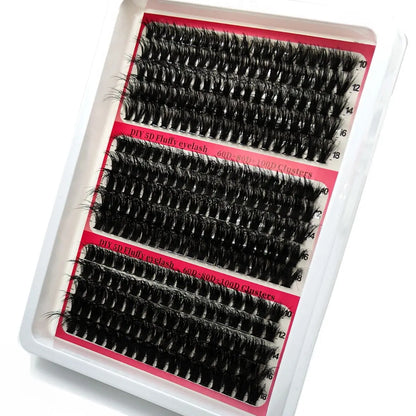 LashGlam™ – 5D-clusterwimpers voor een dramatische, volumineuze en glamoureuze look [50% Korting]