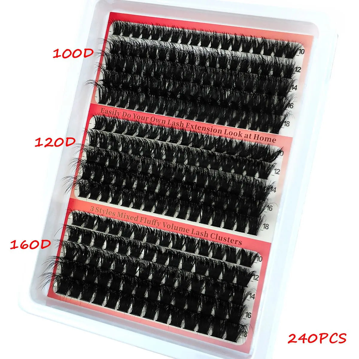 LashGlam™ – 5D-clusterwimpers voor een dramatische, volumineuze en glamoureuze look [50% Korting]