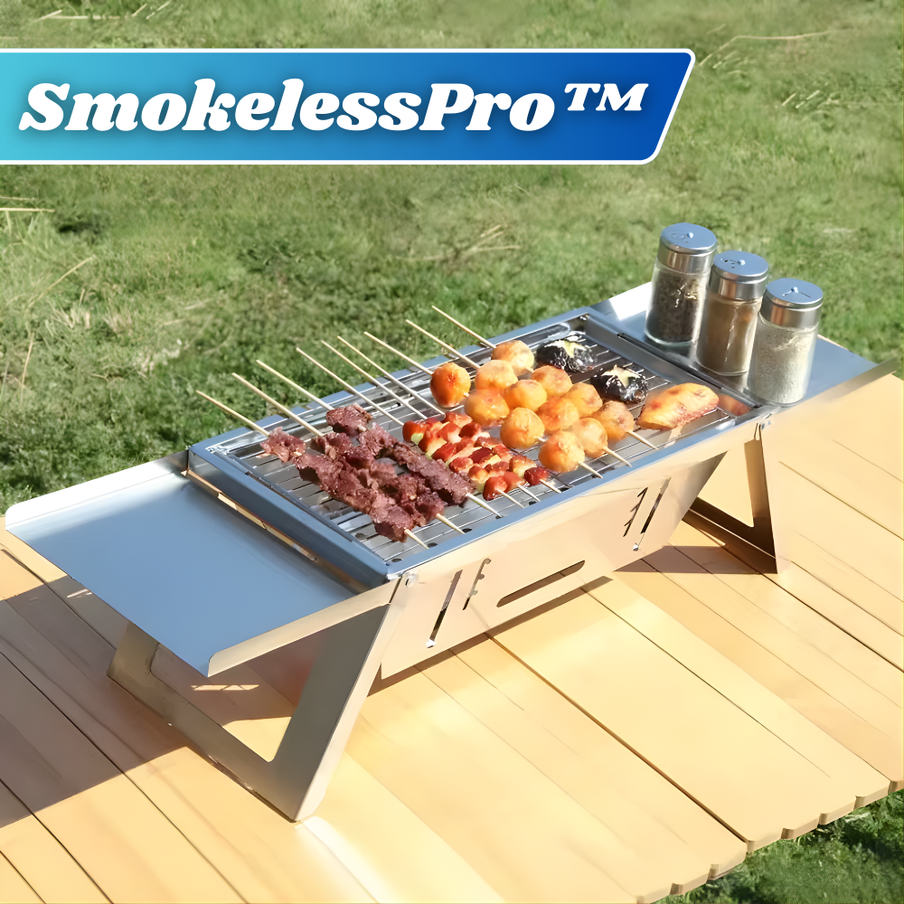 SmokelessPro™ – Opvouwbare Grill voor rookarm, praktisch & mobiel grillen [50% Korting]