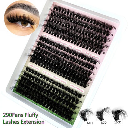 LashGlam™ – 5D-clusterwimpers voor een dramatische, volumineuze en glamoureuze look [50% Korting]