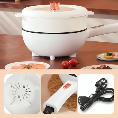 SmartCook™ Multifunctionele Elektrische Wok – Rookarm Koken met Anti-Aanbaklaag
