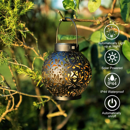 Zonne-energie hanglantaarn met projectie-effect – Tuin & Balkon