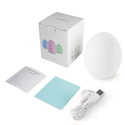Nachtlampje voor kinderen met RGB, warmwit en touch-bediening