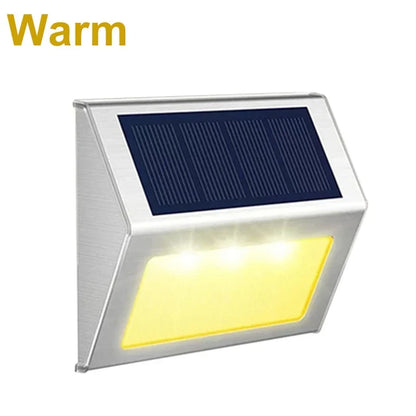 Zonne-energie trapverlichting roestvrij staal – Draadloze LED-buitenverlichting