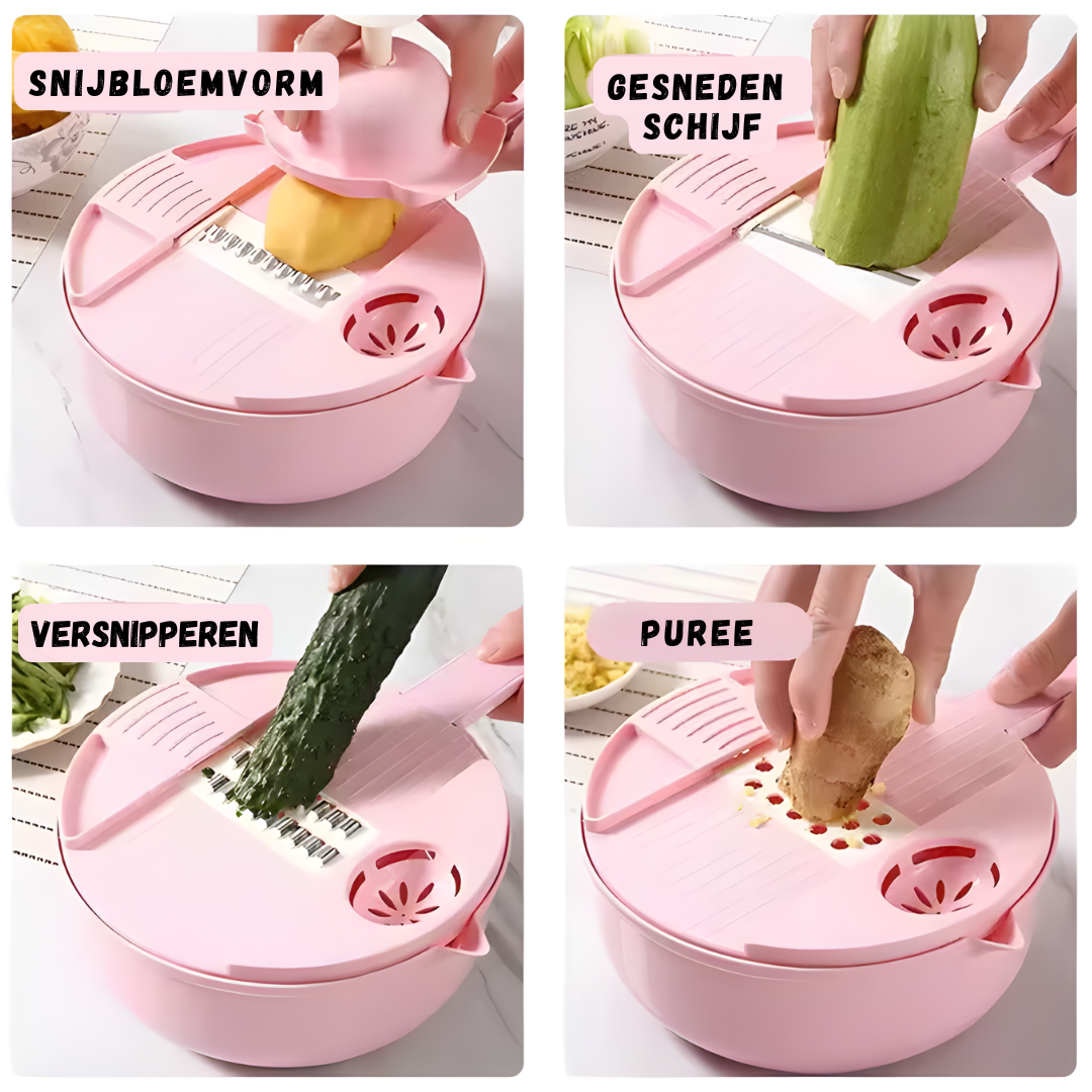 ChopperX – Multifunctionele Groentesnijder met 6 Snijfuncties