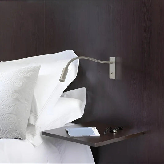 Wandleeslamp met flexibele arm en drie lichtkleuren