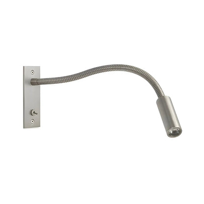 Wandleeslamp met flexibele arm en drie lichtkleuren