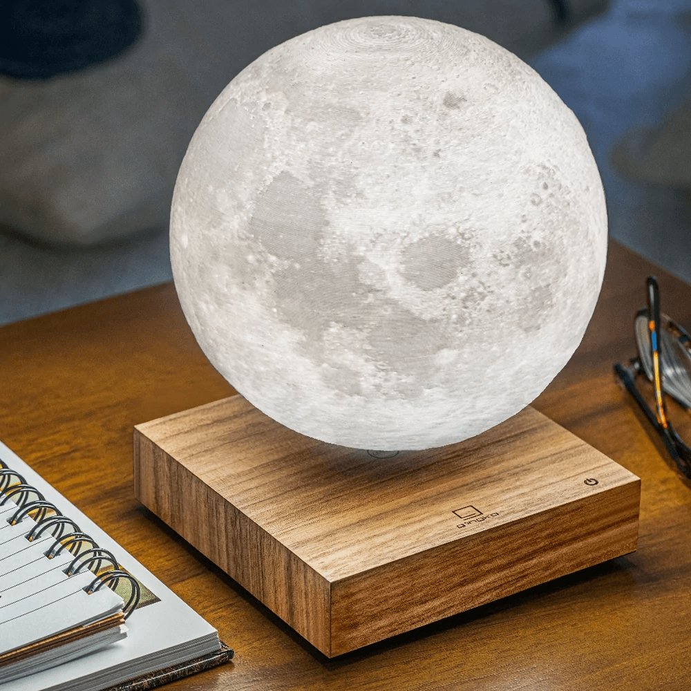 Zwevende maanlamp met magnetische levitatie en aanraaksensor