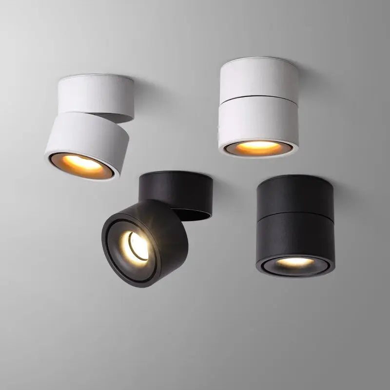 LED plafondspot draaibaar 350° zwenkbaar warmwit aluminium