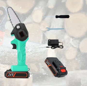 TurboSaw™ Draadloze Mini-Kettingzaag – Snoerloos & Compact