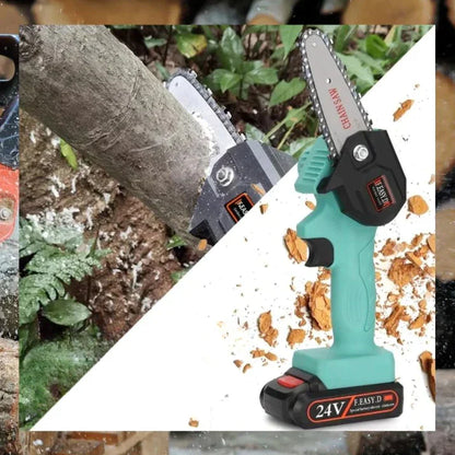 TurboSaw™ Draadloze Mini-Kettingzaag – Snoerloos & Compact