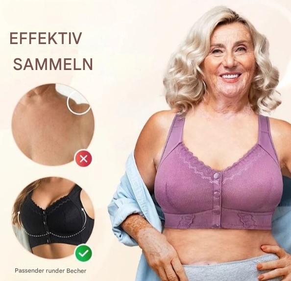 Estella™ – Katoenen bh met voorsluiting voor senioren [1 + 1 Gratis]