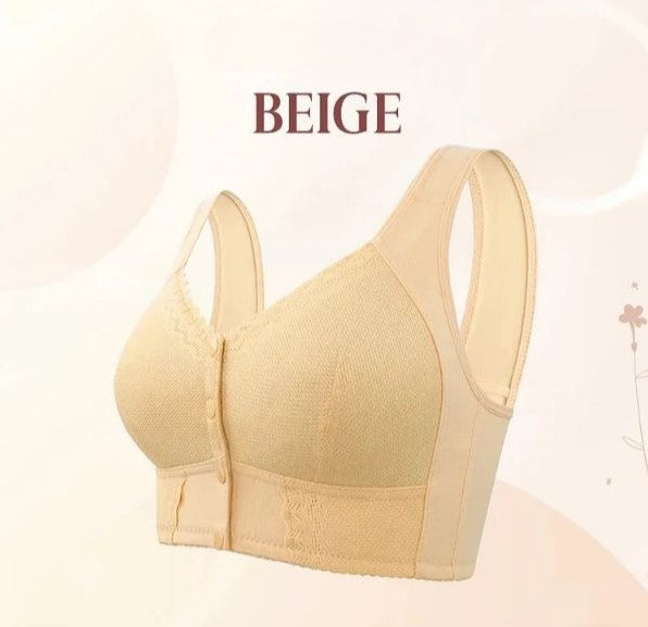 Estella™ – Katoenen bh met voorsluiting voor senioren [1 + 1 Gratis]