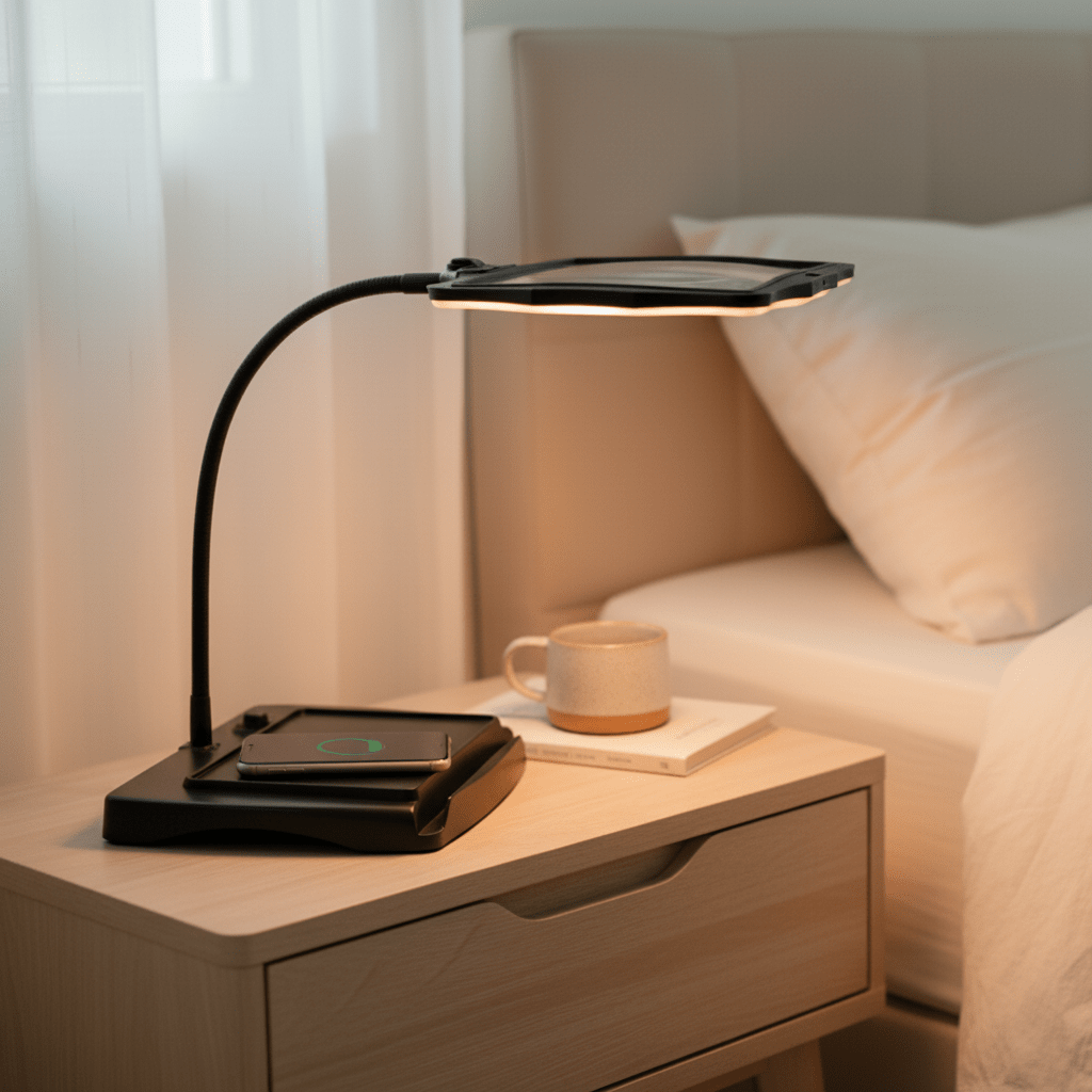 Tafelloep met LED-verlichting voor nauwkeurig werken en lezen