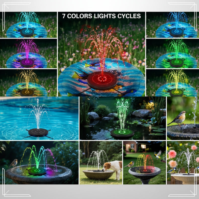 SolarFountain™ – Legendarische interactieve zonne-waterfontein met decoratief tuinontwerp [50% Korting]