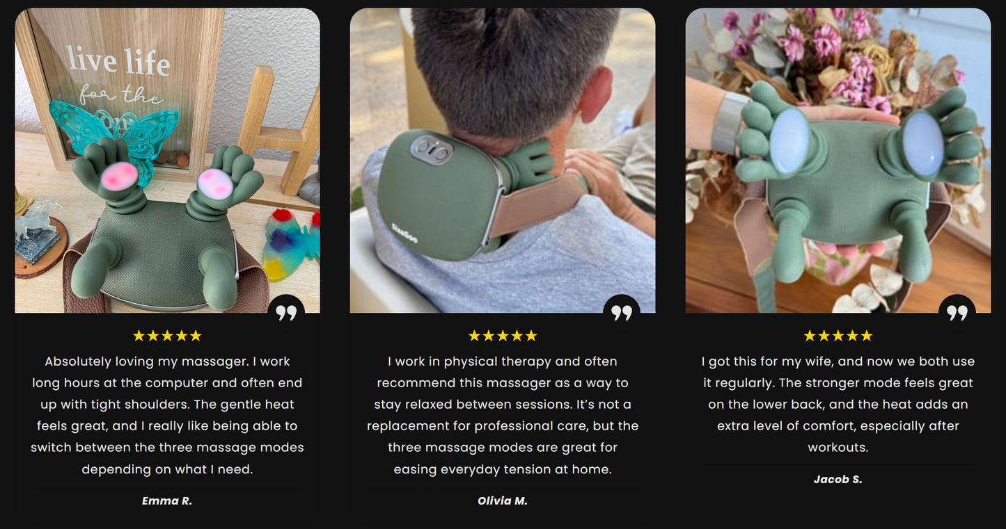 MassagePro™ – Roodlicht Massageapparaat voor Nek, Schouders & Rug
